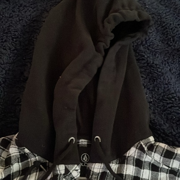 Womens Volcom XS hooded flannel - Picture 3 of 5
